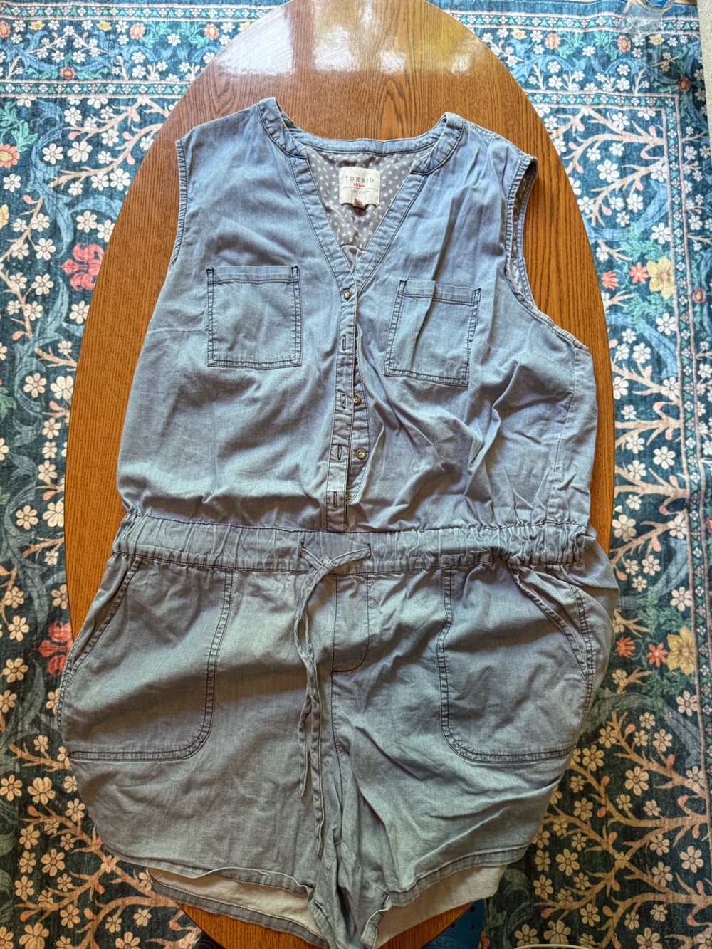 Torrid denim romper